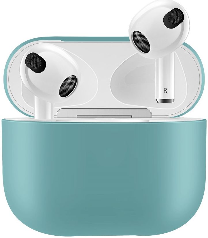 Apple AirPods 3 Flexibel Zacht Siliconen Hoesje Groen afbeelding 1