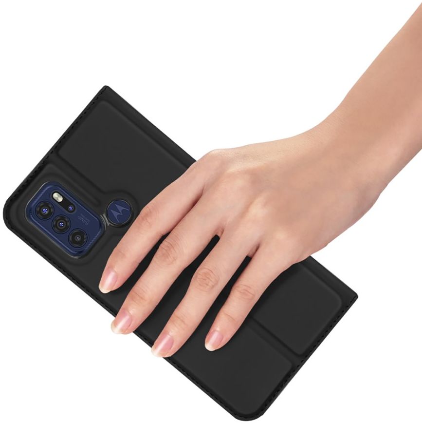 Dux Ducis Skin Pro Series Motorola Moto G60S Hoesje Portemonnee Zwart afbeelding 4