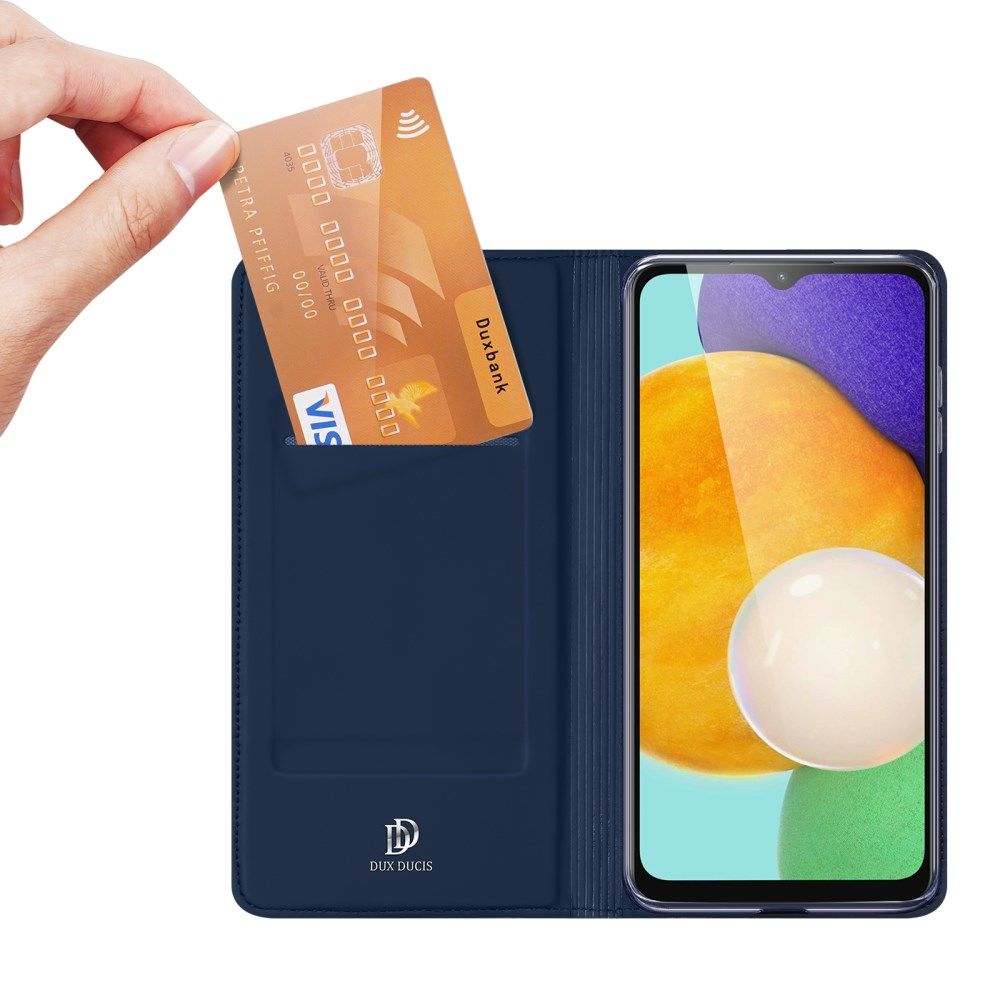 Dux Ducis Skin Pro Samsung Galaxy A13 5G/A04s Hoesje Portemonnee Blauw afbeelding 1