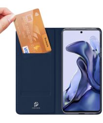 Dux Ducis Skin Pro Series Xiaomi 11T/11T Pro Hoesje Portemonnee Blauw