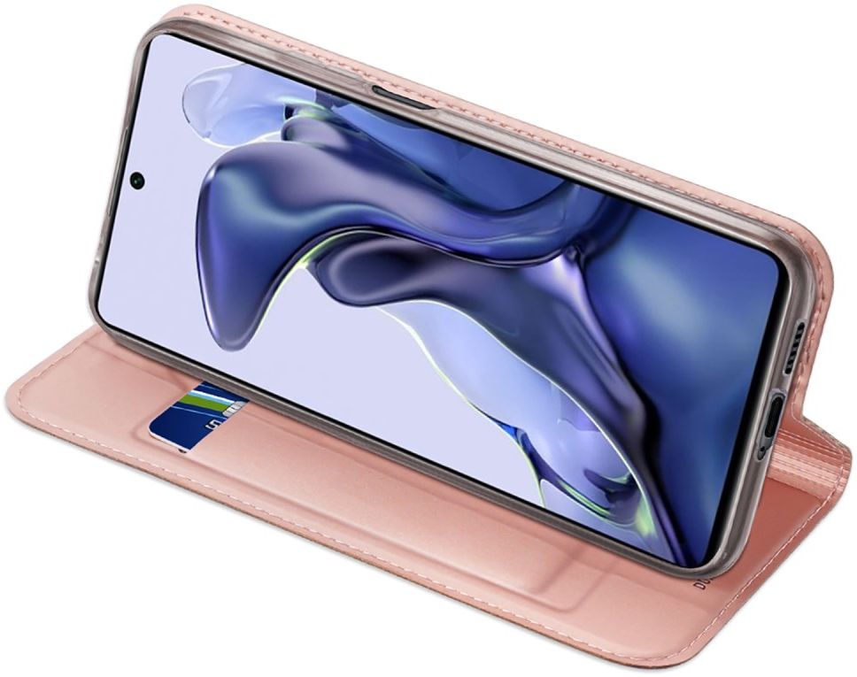 Dux Ducis Skin Pro Series Xiaomi 11T/11T Pro Hoesje Portemonnee Roze afbeelding 8