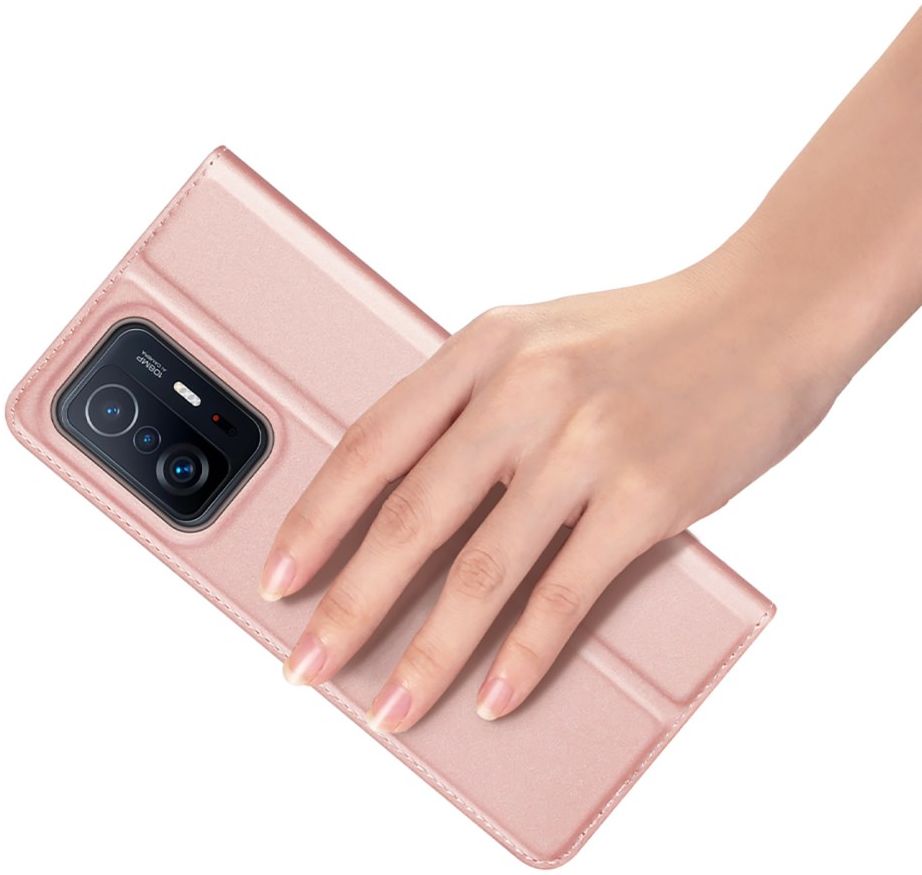 Dux Ducis Skin Pro Series Xiaomi 11T/11T Pro Hoesje Portemonnee Roze afbeelding 5