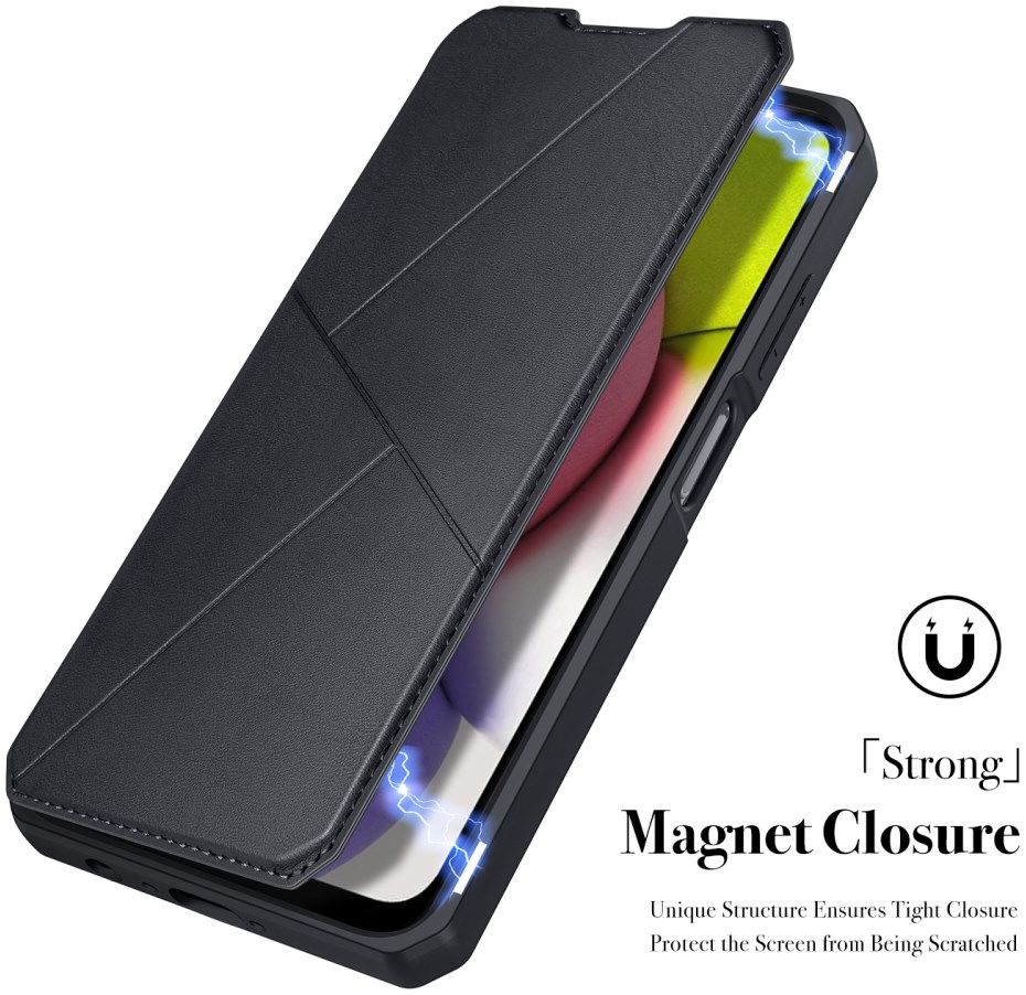 Dux Ducis Skin X Series Samsung Galaxy A03s Hoesje Book Case Zwart afbeelding 5