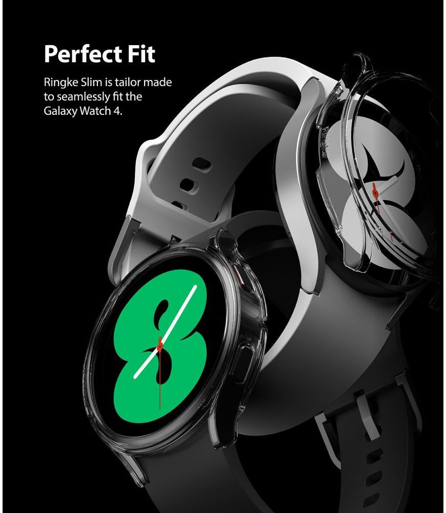 Ringke Slim - Samsung Galaxy Watch 4 40MM Hoesje (2P) - Transparant Wit afbeelding 6