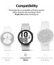 Ringke Slim - Samsung Galaxy Watch 4 44MM Hoesje (2P) - Transparant Zwart