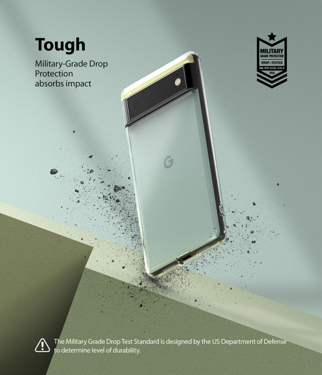 Ringke Fusion Google Pixel 6 Pro Hoesje Back Cover Matte Clear afbeelding 5