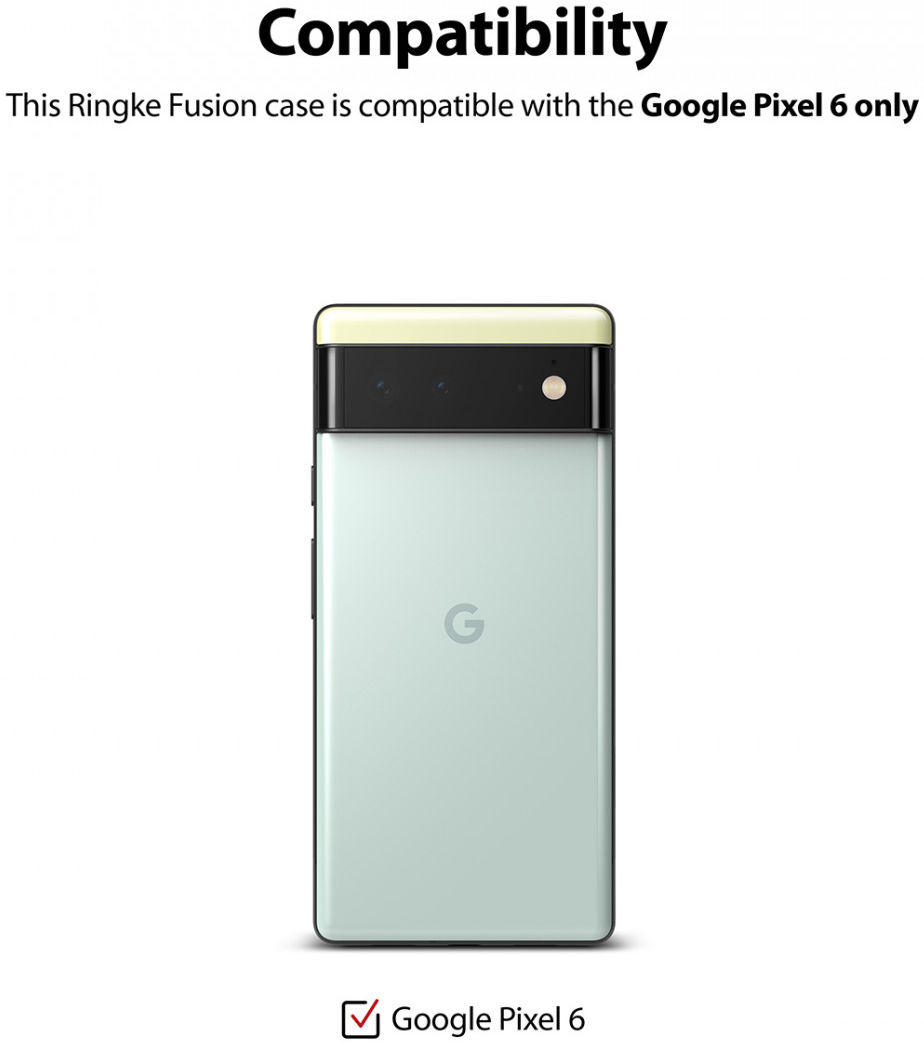 Ringke Fusion Google Pixel 6 Pro Hoesje Back Cover Matte Clear afbeelding 6