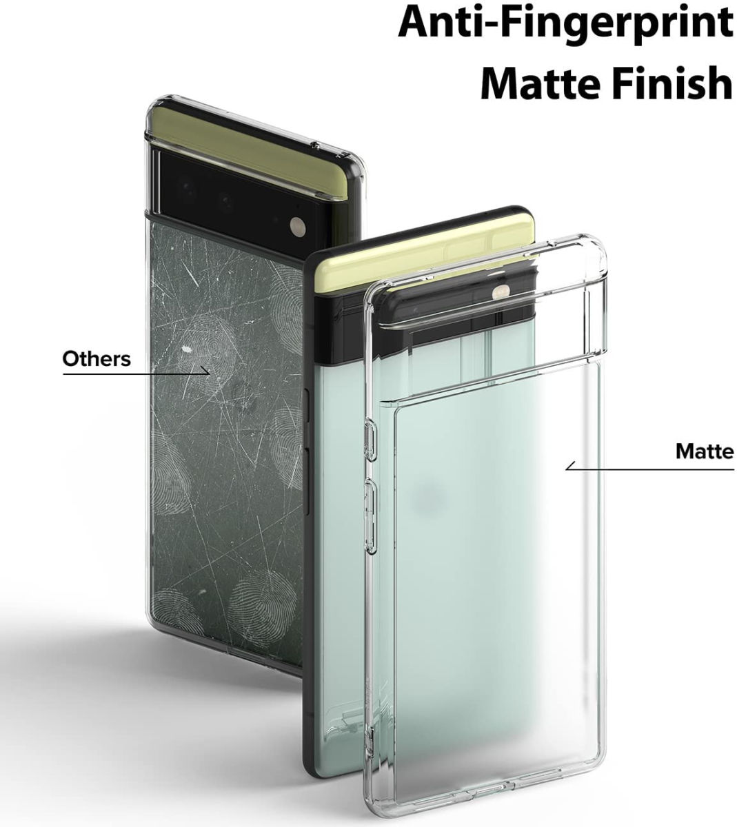 Ringke Fusion Google Pixel 6 Hoesje Back Cover Matte Clear afbeelding 6