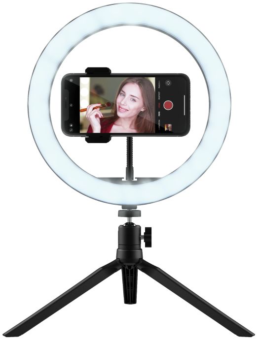 Universele Trust Maku Tripod Telefoonhouder Met Ringlamp afbeelding 2