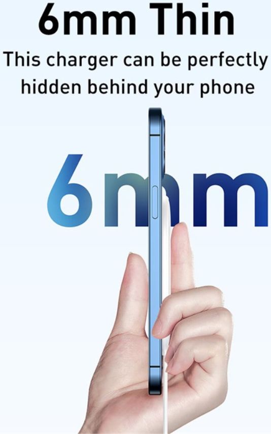 Baseus Light Magnetic Draadloze Oplader voor MagSafe Wit afbeelding 10