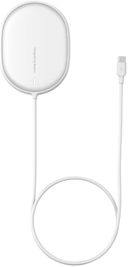 Baseus Light Magnetic Draadloze Oplader voor MagSafe Wit afbeelding 6