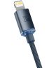 Baseus Crystal Series USB-C naar Apple Lightning Kabel 20W 1.2M Zwart