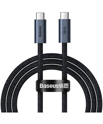 Baseus Flash Series USB-C naar USB-C Kabel 8K 60HZ Video 100W 1M Grijs Kabels