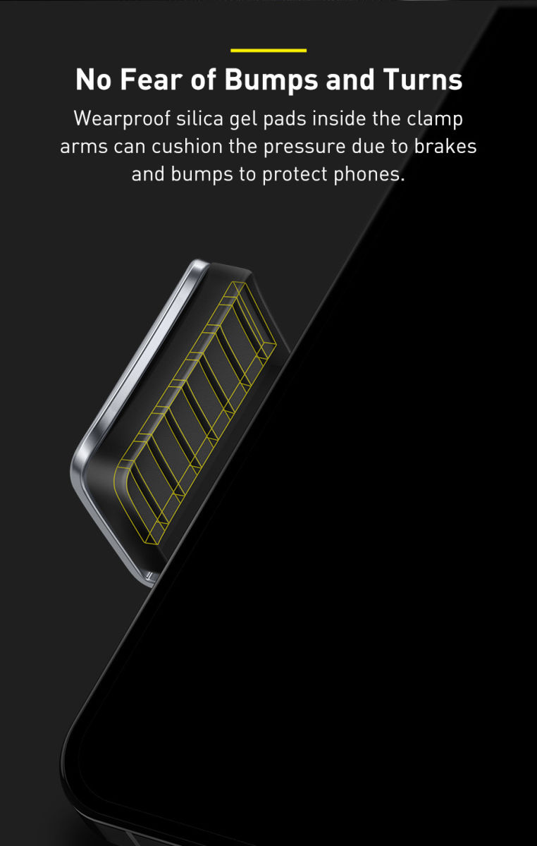 Baseus Easy Control Telefoonhouder Auto voor Ventilatierooster Zilver afbeelding 10