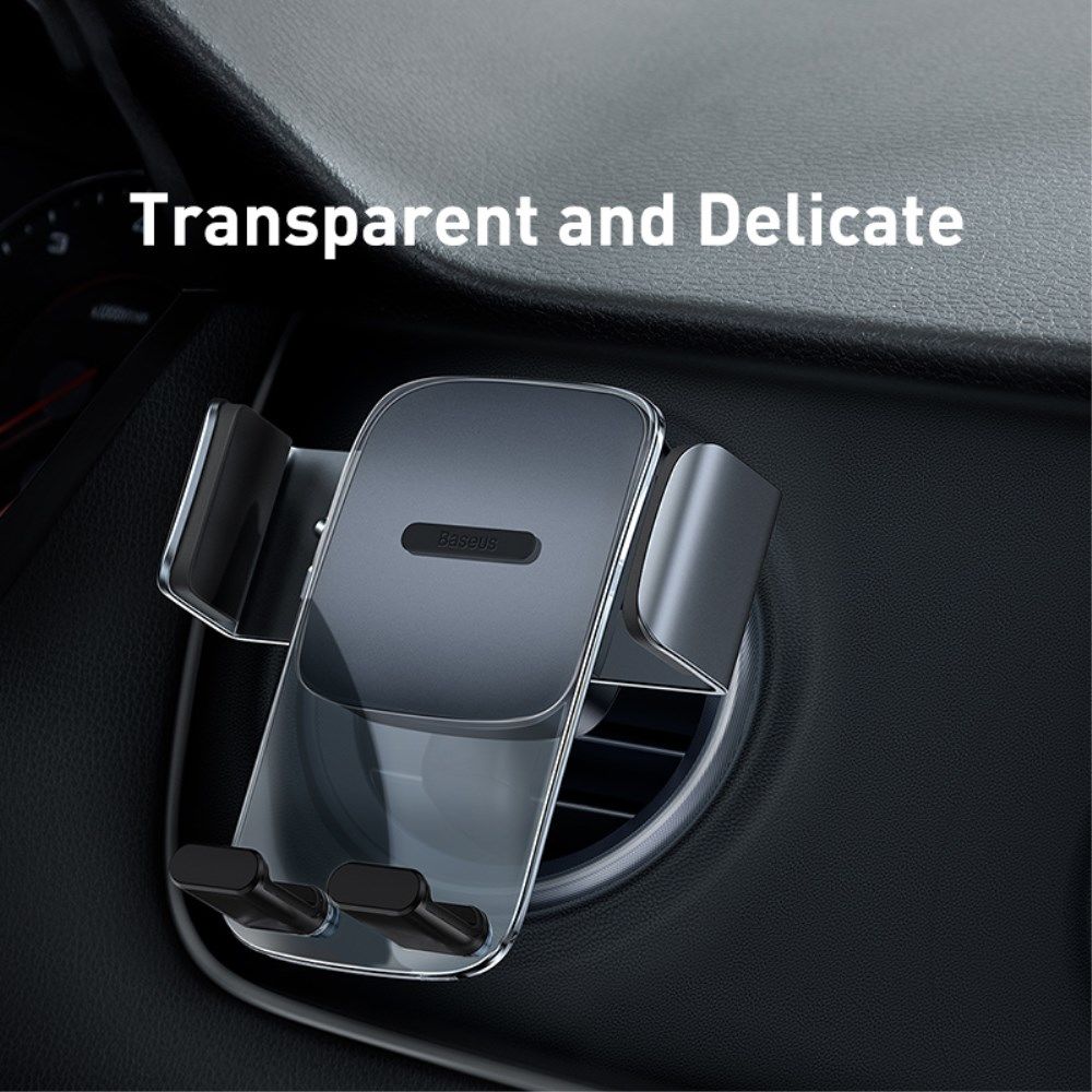 Baseus Easy Control Telefoonhouder Auto Rond Ventilatierooster Zwart afbeelding 9