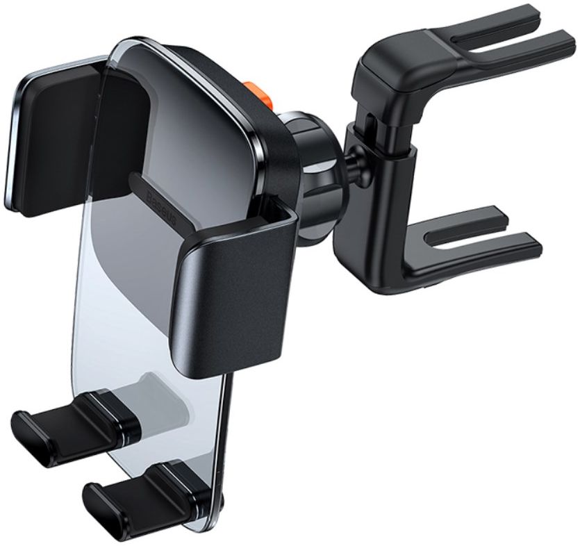 Baseus Easy Control Telefoonhouder Auto Rond Ventilatierooster Zwart afbeelding 2