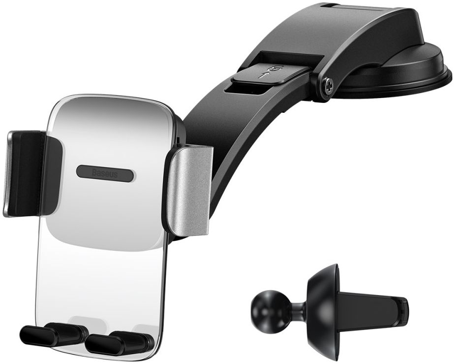 Baseus Telefoonhouder Auto Dashboard/Ventilatierooster Zilver afbeelding 4