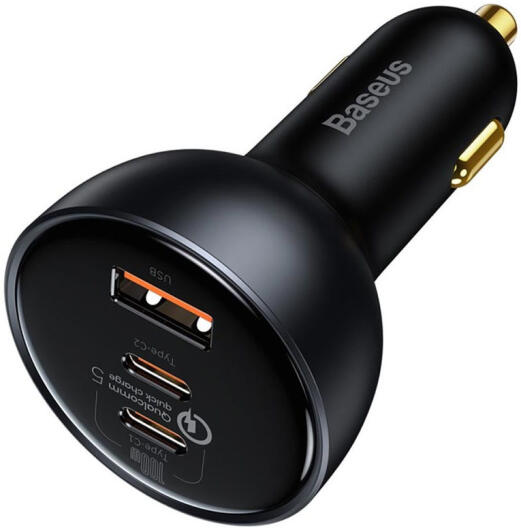 Baseus USB-A / USB-C Autolader 160W + USB-C naar USB-C 100W 1M Kabel afbeelding 5
