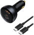 Baseus USB-A / USB-C Autolader 160W + USB-C naar USB-C 100W 1M Kabel