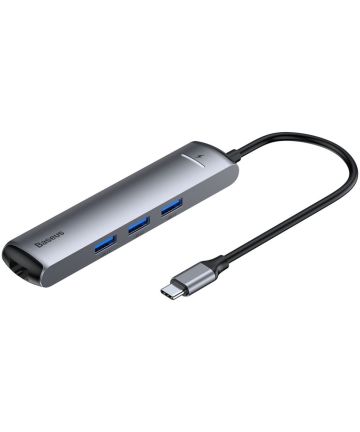Baseus USB 3.0 / USB-C PD 87W / HDMI 4K / RJ45 LAN Laptop/Macbook Hub Kabels