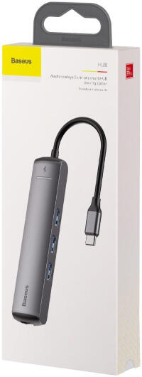Baseus USB 3.0 / USB-C PD 87W / HDMI 4K / RJ45 LAN Laptop/Macbook Hub afbeelding 15