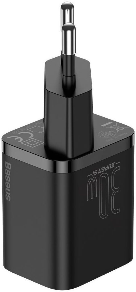 Baseus Super-Si Quick Charger USB-C Snellader 30W Power Delivery Zwart afbeelding 2