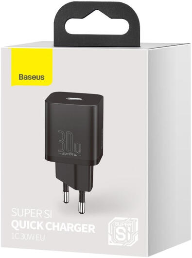 Baseus Super-Si Quick Charger USB-C Snellader 30W Power Delivery Zwart afbeelding 10
