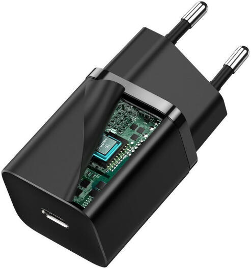 Baseus Super-Si Quick Charger USB-C Snellader 30W Power Delivery Zwart afbeelding 5