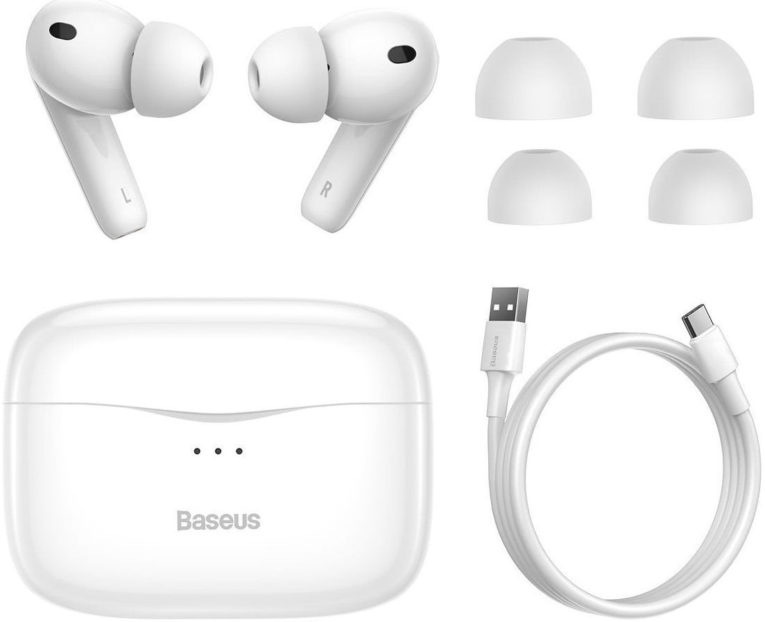 Baseus S2 Wireless Bluetooth Earphones Met Noise Cancelling Wit afbeelding 4