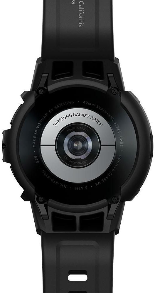 Spigen Rugged Armor Pro Samsung Galaxy Watch 4 46MM Case Bandje Zwart afbeelding 11