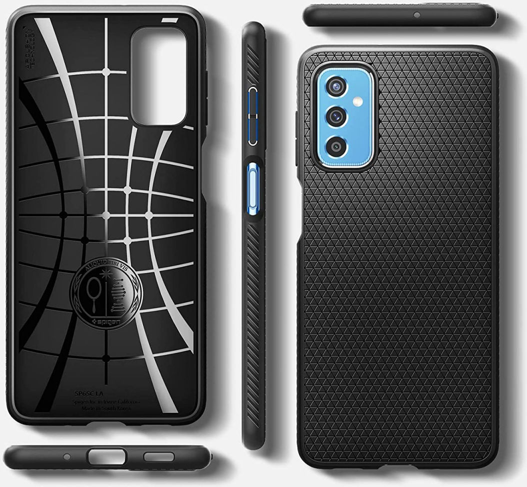 Spigen Liquid Air Samsung Galaxy M52 5G Hoesje Flexibel TPU Zwart afbeelding 13