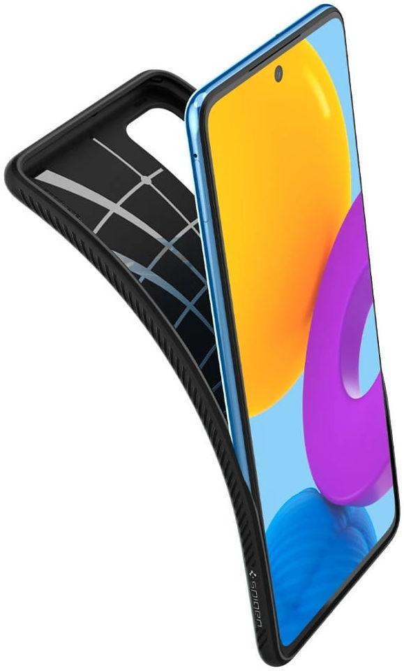 Spigen Liquid Air Samsung Galaxy M52 5G Hoesje Flexibel TPU Zwart afbeelding 3