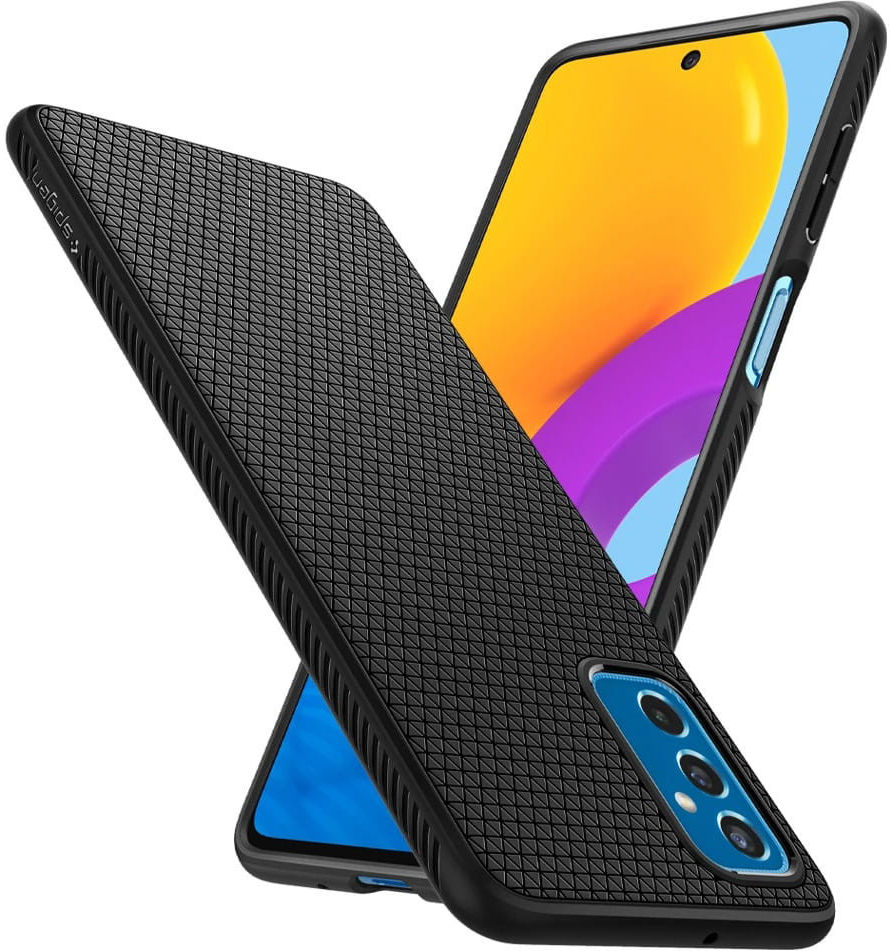 Spigen Liquid Air Samsung Galaxy M52 5G Hoesje Flexibel TPU Zwart afbeelding 5