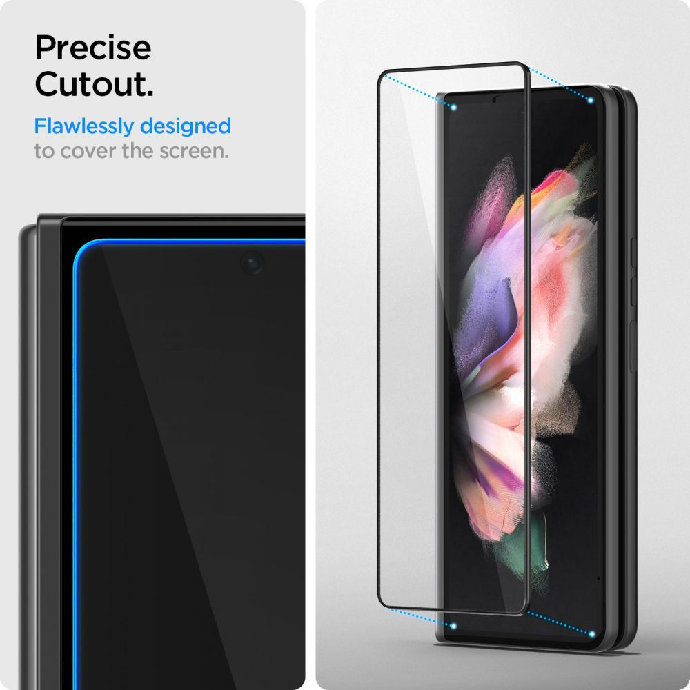 Spigen GLAS.tR Samsung Galaxy Z Fold 3 Screen Protector Tempered Glass afbeelding 7