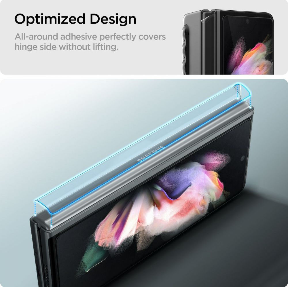 Spigen GLAS.tR Samsung Galaxy Z Fold 3 Screen Protector Tempered Glass afbeelding 5