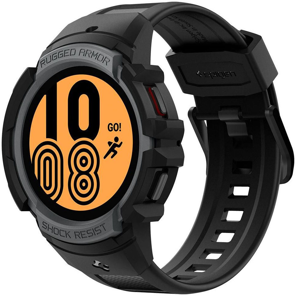 Spigen Rugged Armor Pro Samsung Watch 4 40MM Hoesje en Bandje Grijs afbeelding 1