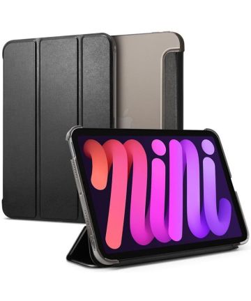 Spigen Smart Fold Hoes Apple iPad Mini 6 Zwart Hoesjes