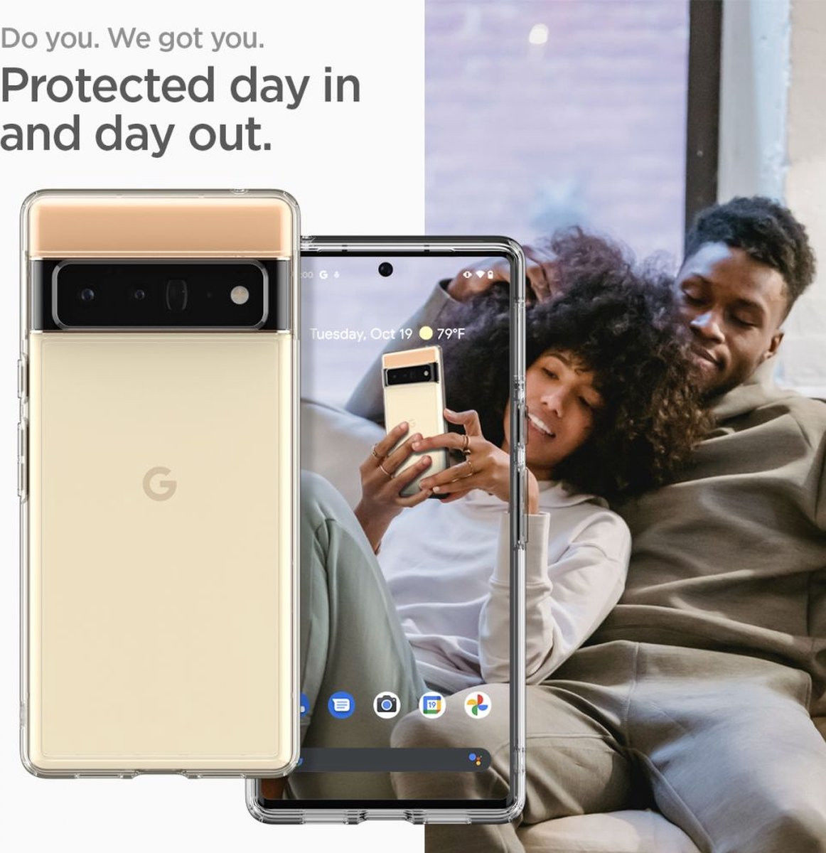 Spigen Ultra Hybrid Google Pixel 6 Pro Hoesje Transparant afbeelding 5