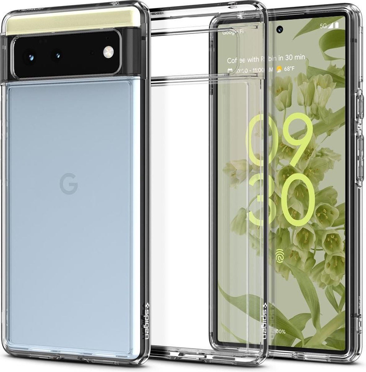 Spigen Ultra Hybrid Google Pixel 6 Hoesje Back Cover Transparant afbeelding 1