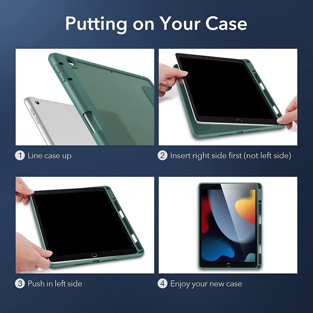 ESR Rebound Hybrid Apple iPad 10.2 (2019/2020/2021) Hoes Groen afbeelding 8