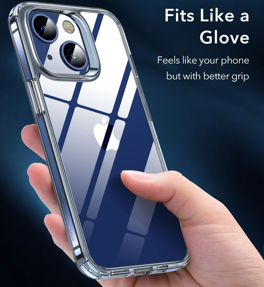 ESR Classic Hybrid Apple iPhone 13 Hoesje + Tempered Glass Transparant afbeelding 12