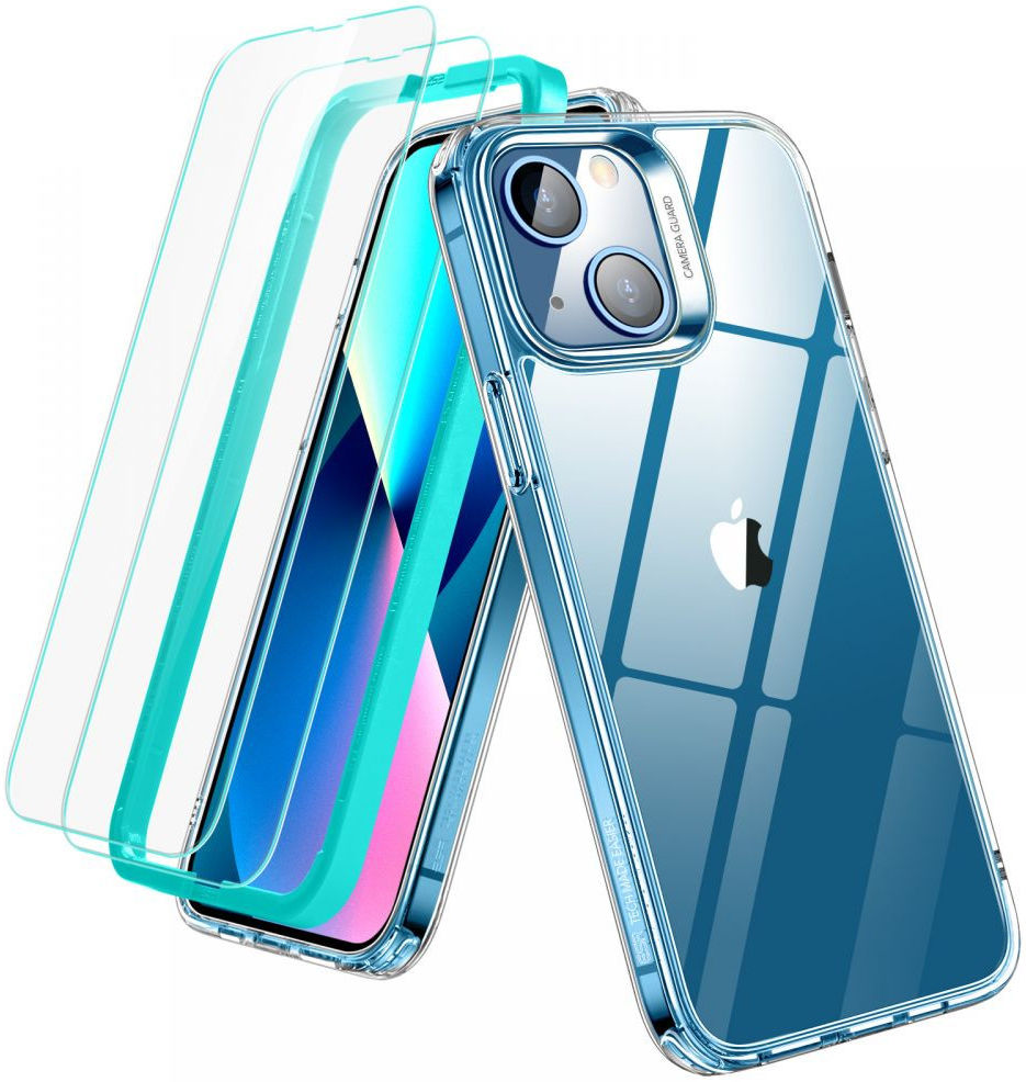 ESR Classic Hybrid Apple iPhone 13 Hoesje + Tempered Glass Transparant afbeelding 4