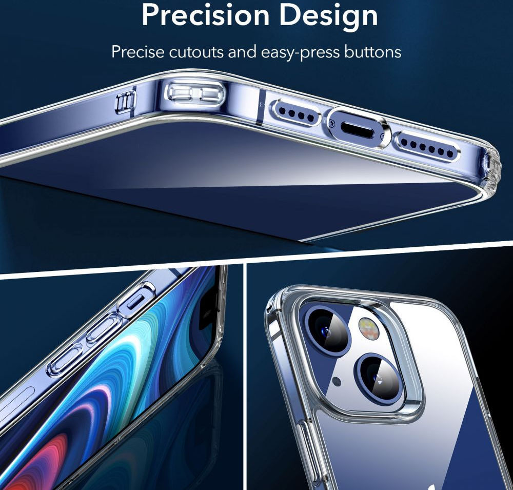 ESR Classic Hybrid Apple iPhone 13 Hoesje + Tempered Glass Transparant afbeelding 11