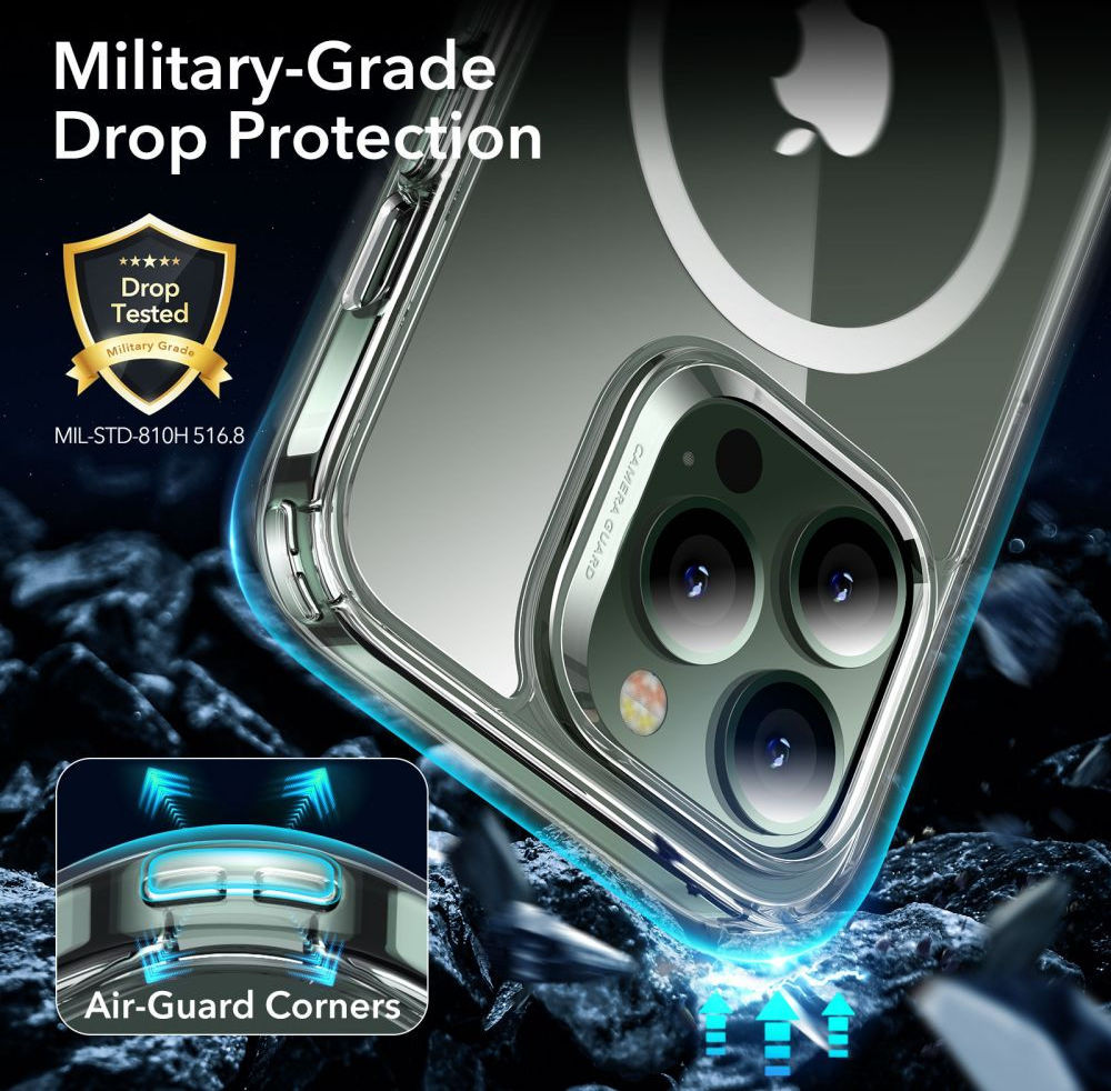 ESR Classic Hybrid Apple iPhone 13 Pro Hoesje voor MagSafe Clear afbeelding 5