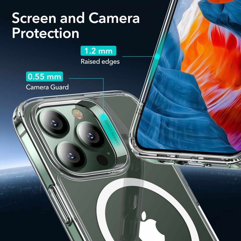 ESR Classic Hybrid Apple iPhone 13 Pro Hoesje voor MagSafe Clear afbeelding 7