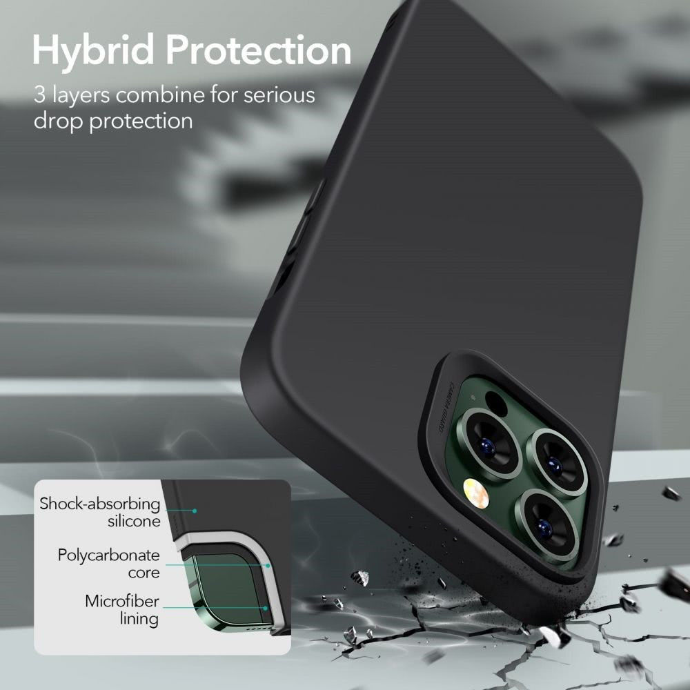 ESR Cloud Apple iPhone 13 Pro Hoesje voor MagSafe / HaloLock Zwart afbeelding 7