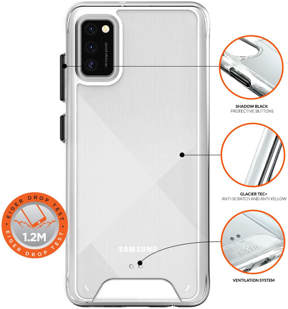 Eiger Glacier Series Samsung Galaxy A41 Hoesje Transparant afbeelding 2