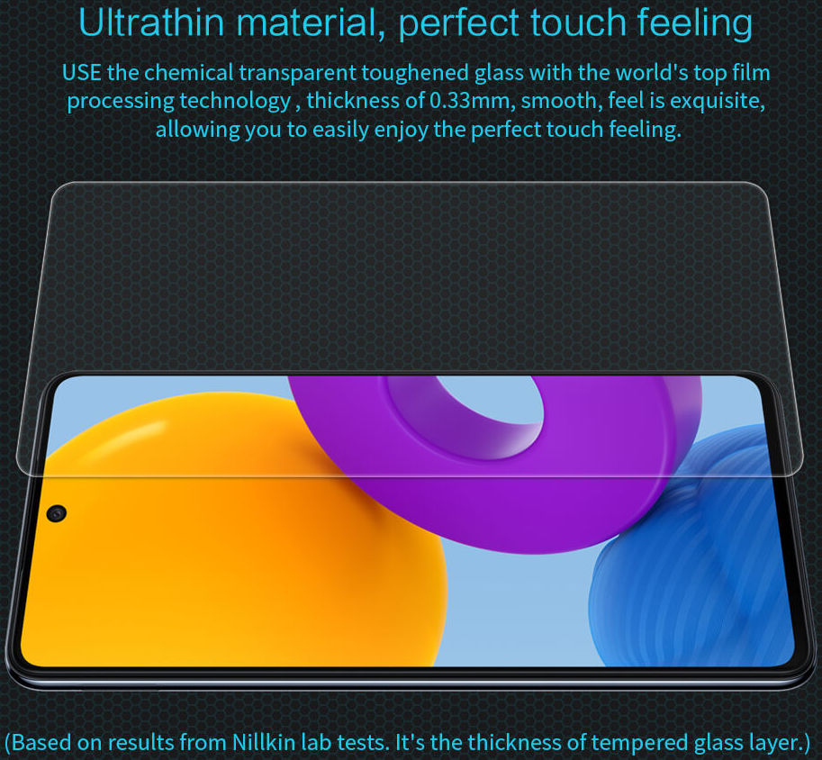 Nillkin Samsung Galaxy M52 Screen Protector Anti-Explosie Glas 0.33mm afbeelding 6