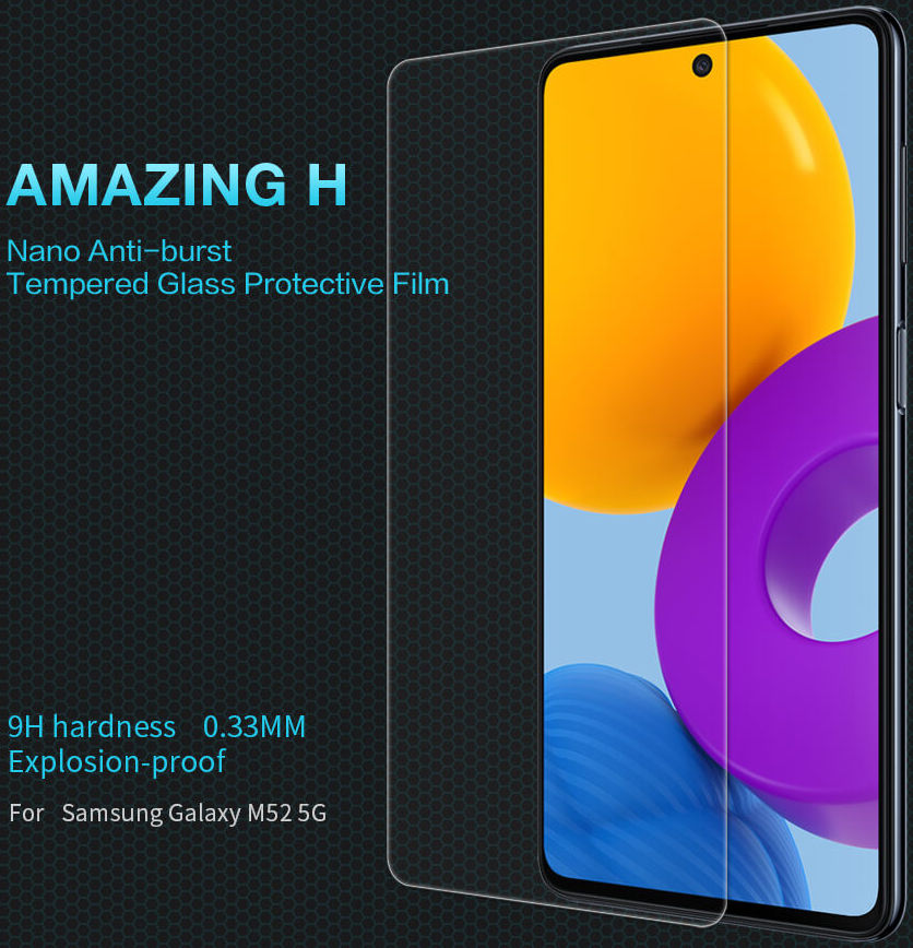 Nillkin Samsung Galaxy M52 Screen Protector Anti-Explosie Glas 0.33mm afbeelding 8