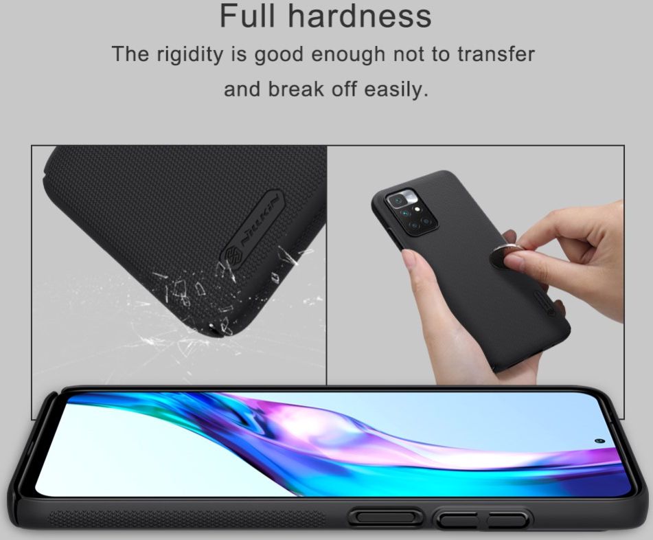 Nillkin Super Frosted Shield Xiaomi Redmi 10 Hoesje Back Cover Wit afbeelding 3